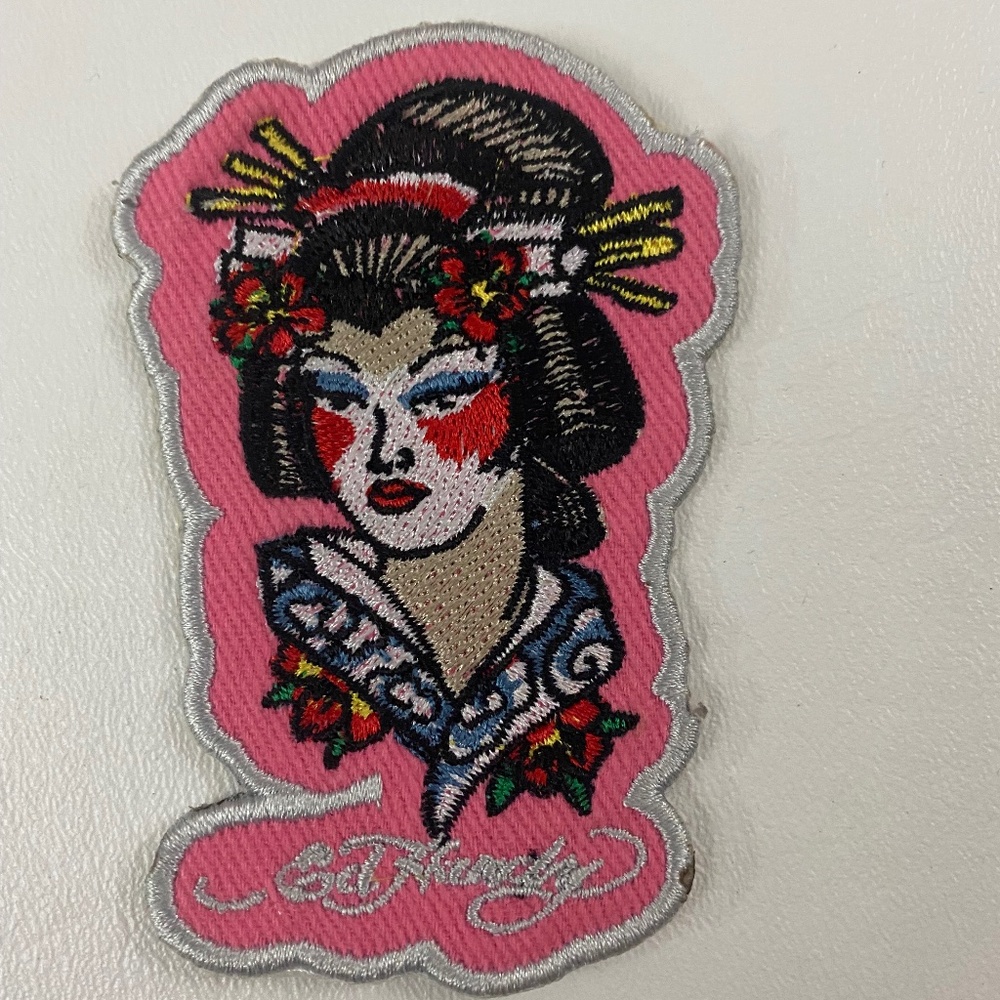 Ed Hardy Gaisia Logo Iron on Patch Applique Embroidered Sewing (Small)